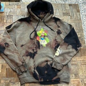 Richie Rich Brown Tie Dye Hoodie Sweatshirt Size Medium